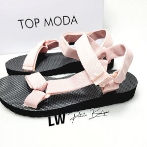 Top Moda Penn Pink Strappy Sandals Sz 7
